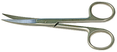 52-004361-EM-Tec S11C microscopy lab scissors- sharp tips- curved.jpg EM-Tec S11C microscopy lab scissors, sharp tips, curved, 110mm, 410 st. st.